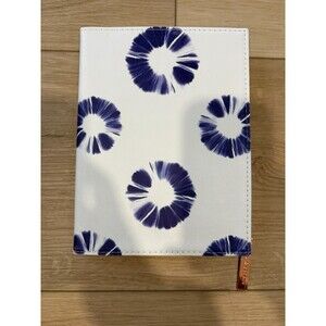 Make Moments Into Memories Blue Floral Notebook with Attached Rose Gold Zipper P